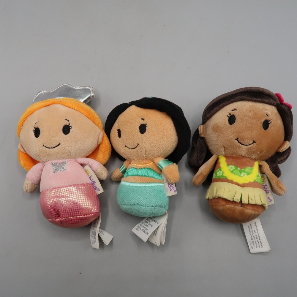 Hallmark Itty Bittys Hula‎ Girl, Barbie, Jasmine Princess Aladdin 5" Plush Toys